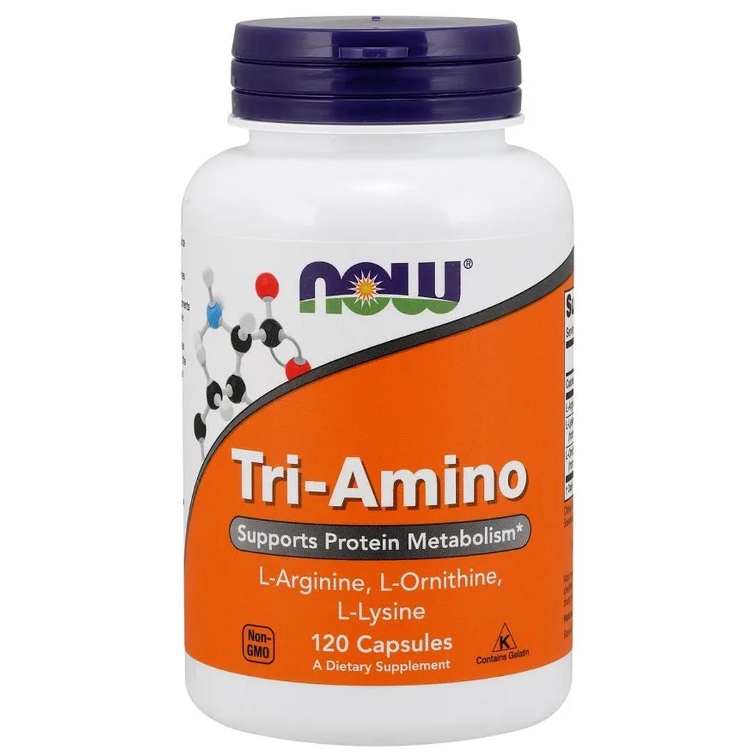 Now Foods Tri-Amino suplement diety, 120 kaps./1 opak.
