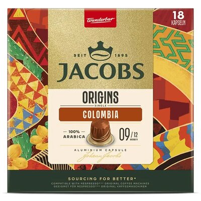 Kapsułki JACOBS Origins Colombia do ekspresu Nespresso