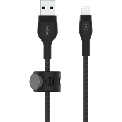 Kabel USB - Lightning BELKIN Braided Silicone 3 m Czarny