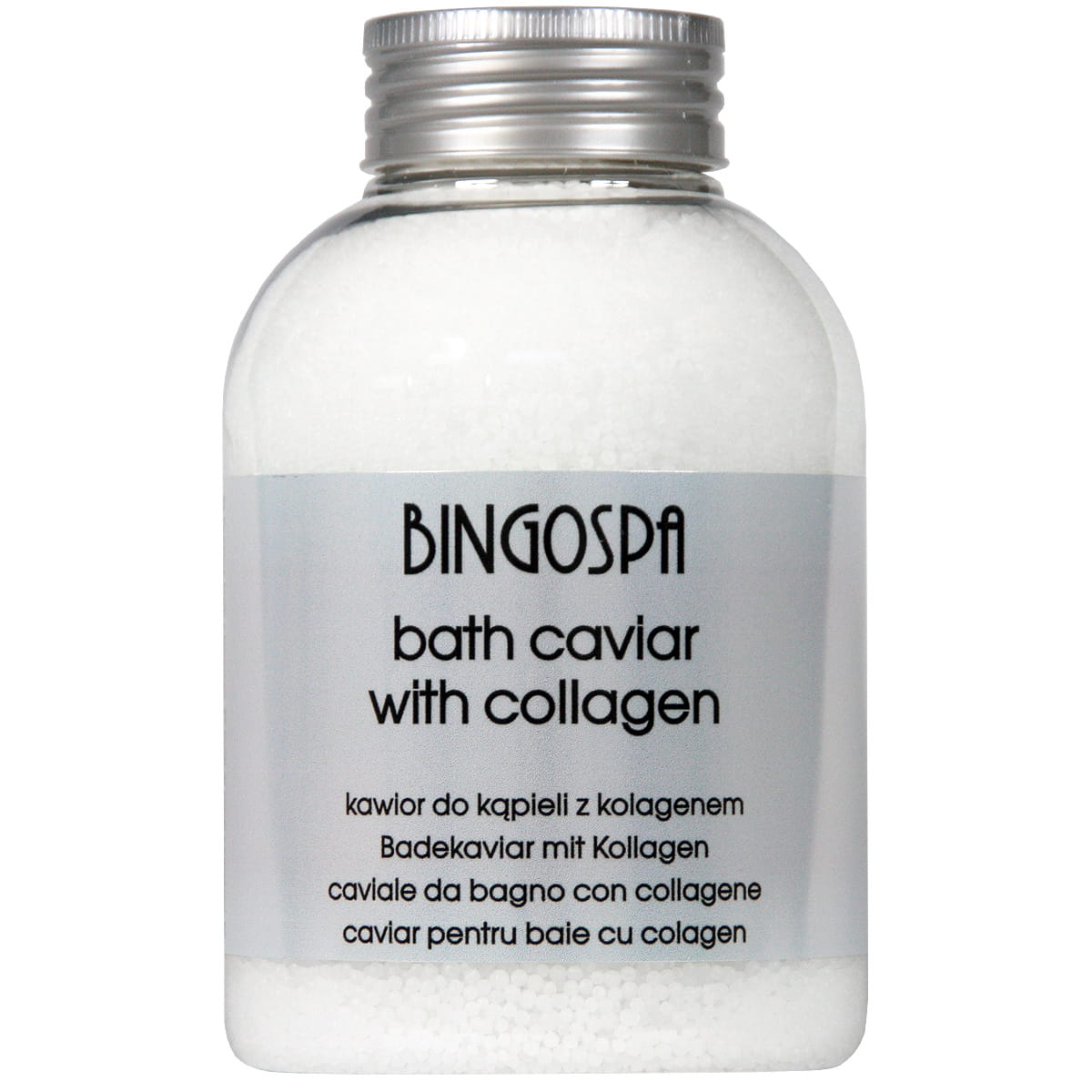 Bingospa kawior do kąpieli kolagen i lotos, 380 g