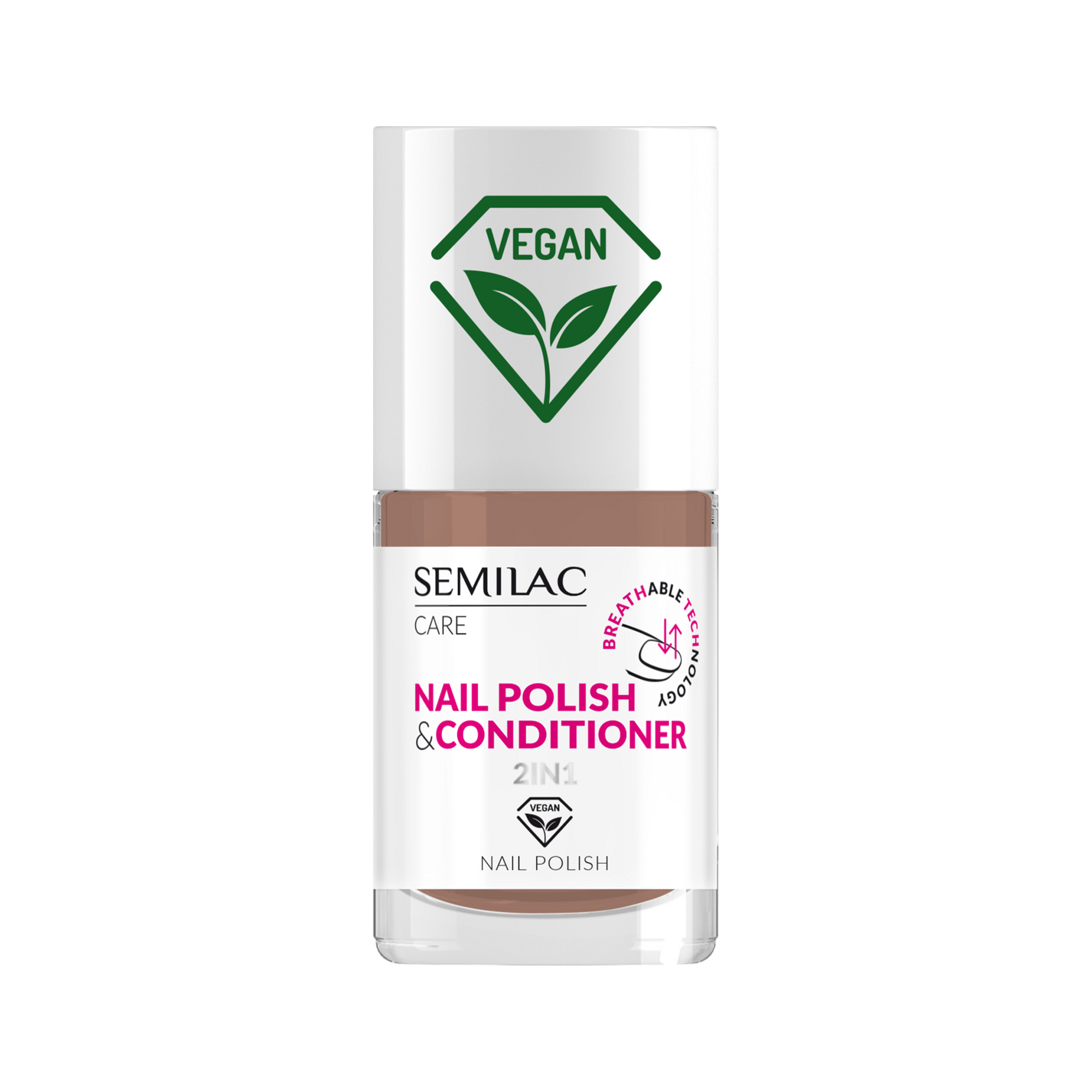 Semilac Vegan klasyczny lakier do paznokci z odżywką 011, 7 ml