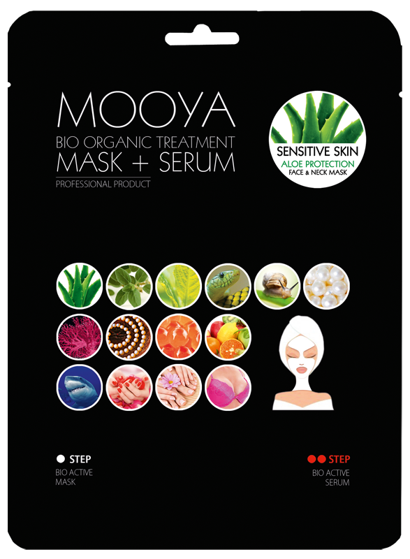 MOOYA BIO ORGANIC 2 ETAPOWY ZABIEG „ODMŁODZENIE I OCHRONA” Z ALOESEM MASKA + SERUM