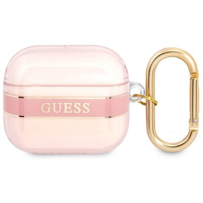 Etui na słuchawki GUESS Strap Collection Różowy