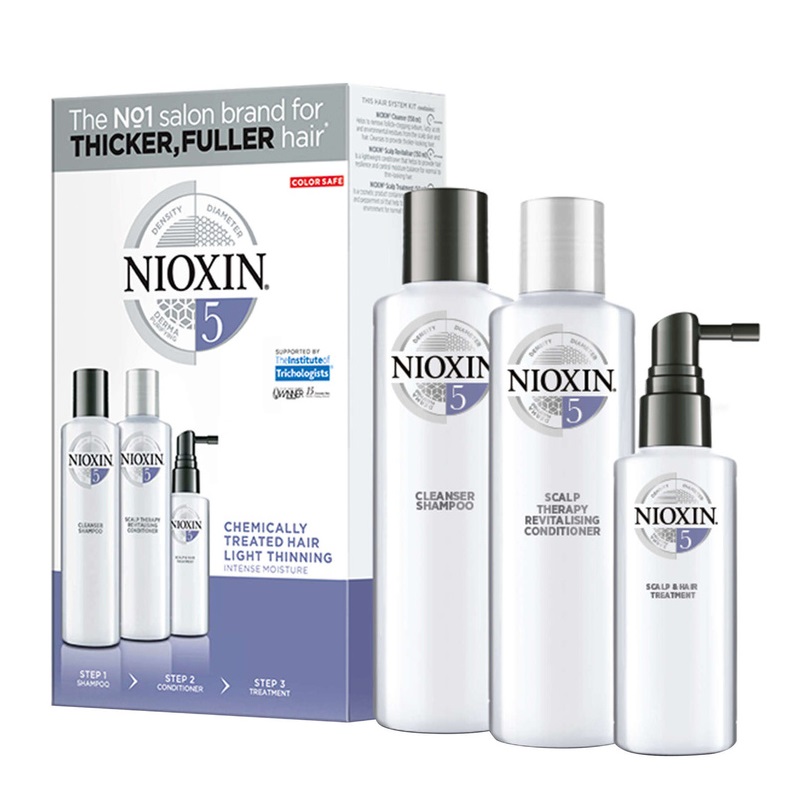 Nioxin System 5 zestaw: szampon do włosów, 150 ml + odżywka do włosów, 150 ml + kuracja do włosów, 50 ml