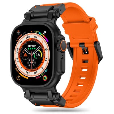 Pasek TECH-PROTECT Delta Pro do Apple Watch 6/7/8/9/10/SE/Ultra 1/2 (44/45/46/49mm) Pomarańczowo-czarny