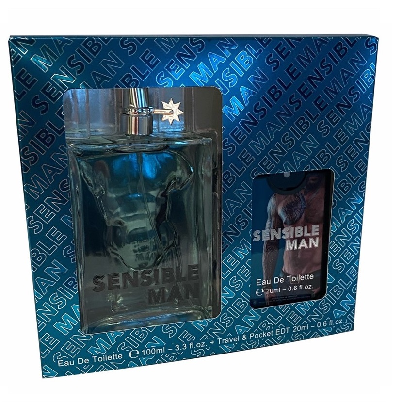 Omerta Sensible Man zestaw: woda perfumowana damska, 100 ml + woda perfumowana damska, 20 ml