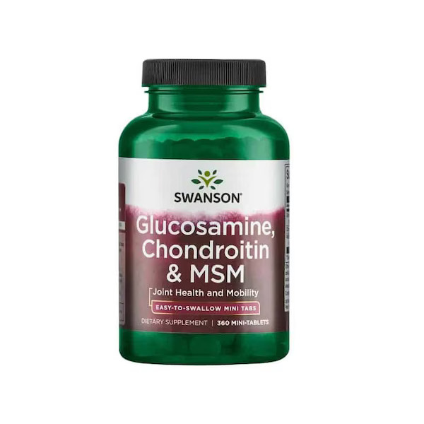 Swanson Glucosamine Chondroitin MSM suplement diety, 360 mini-tabl./1 opak.