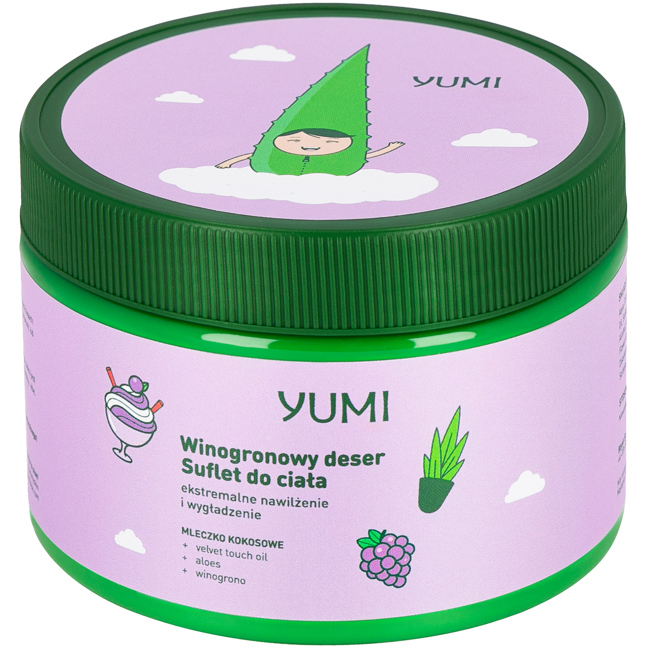 Yumi suflet do ciała winogronowy deser, 300 ml