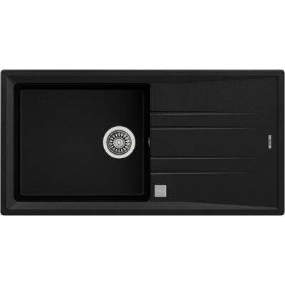 Zlewozmywak jednokomorowy z ociekaczem TEKA Stone 60 L-TG 1B 1D 115330008 115330008 Czarny 51x100
