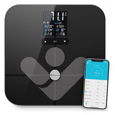 Waga łazienkowa TRUELIFE FitScale W7 BT Czarny