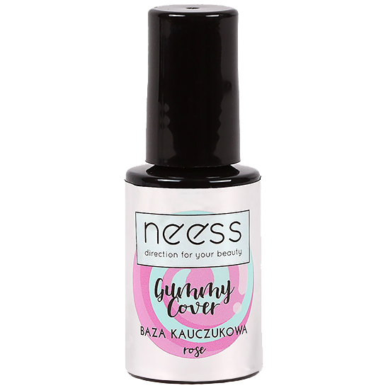 Neess Gummy Cover kauczukowa baza hybrydowa pod lakier rose, 4 ml