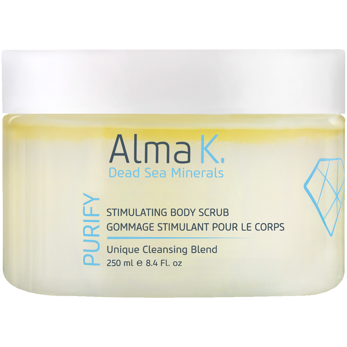 Alma K. stymulujący peeling solny do ciała, 250 ml