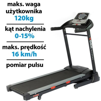 Bieżnia elektryczna YORK FITNESS T 800 1840W 16km/h