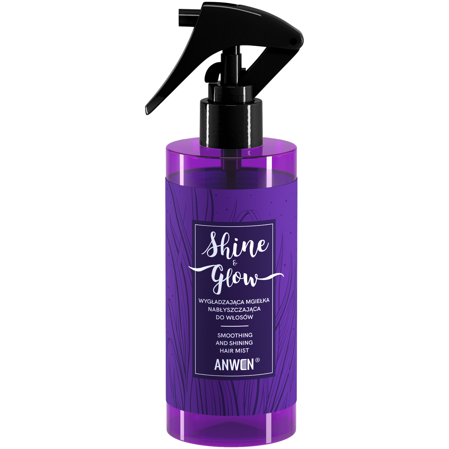 Anwen Shine&Glow nabłyszczająca mgiełka wygładzająca do włosów, 150 ml