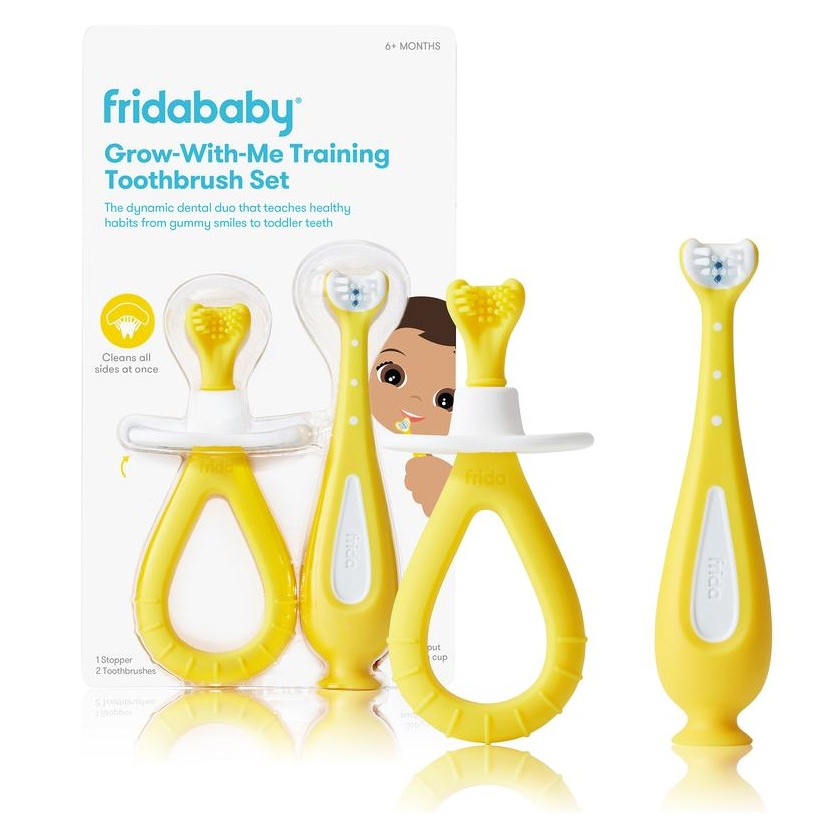 Frida Grow-with-me zestaw: szczoteczki treningowe, 2 szt./1 opak.