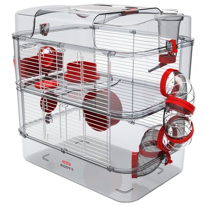 Klatka dla gryzoni ZOLUX Rody 3 Duo Czerwony
