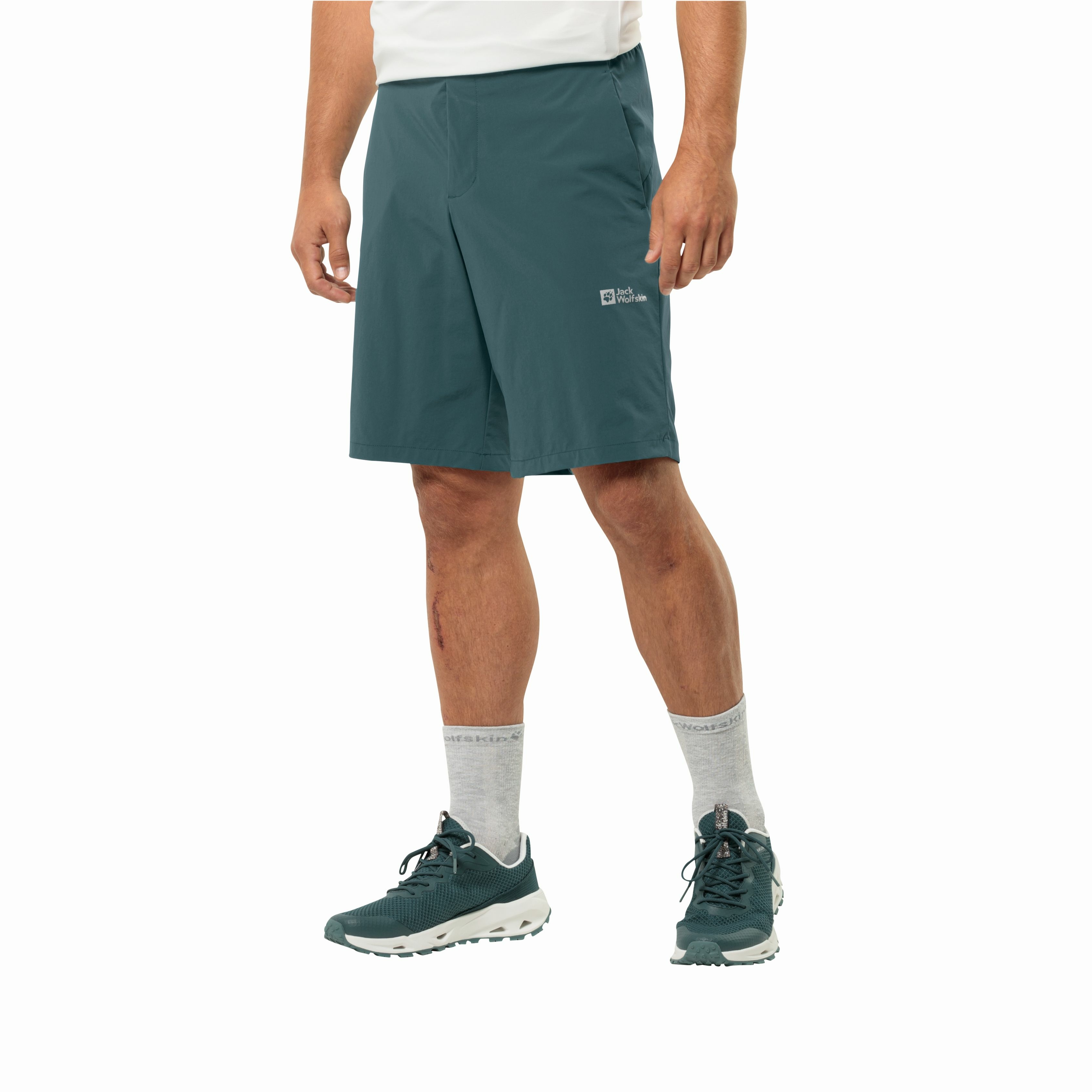 Krótkie spodenki męskie Jack Wolfskin PRELIGHT SHORTS M emerald - XL