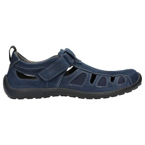 Wojas Granatowe Półbuty Męskie Zapinane Na Rzepę