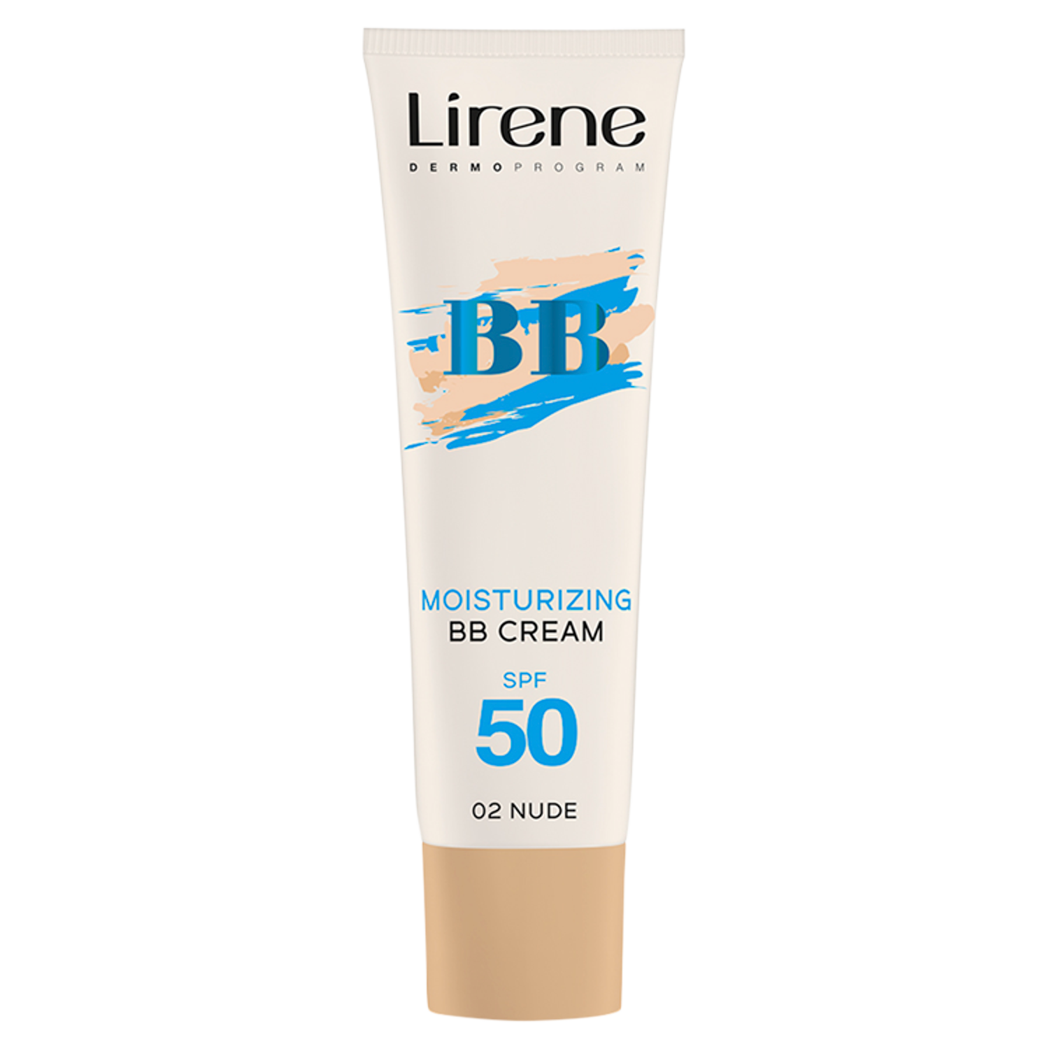 Lirene Dermoprogram nawilżający krem BB koloryzujący z SPF50 02 nude, 30 ml