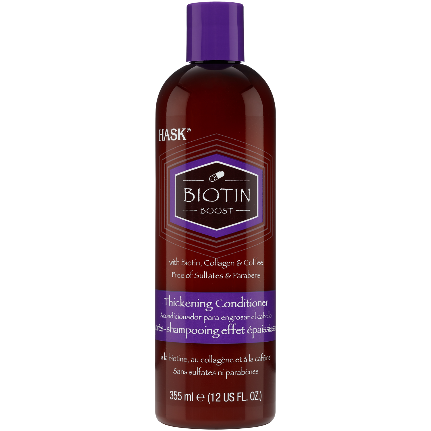 Hask Biotyna wzmacniająca odżywka do włosów cienkich i słabych, 355 ml