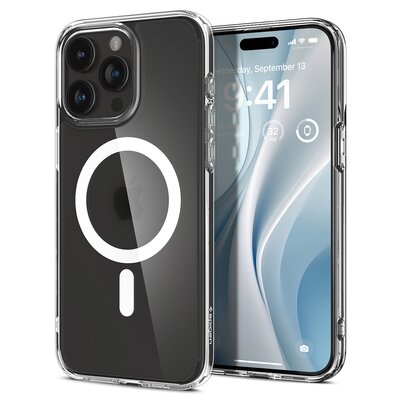 Etui SPIGEN Ultra Hybrid Mag MagSafe do Apple iPhone 15 Pro Przezroczysty