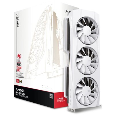 Karta graficzna XFX Quicksilver Radeon RX 9070 XT White Magnetic Air Edition 16GB