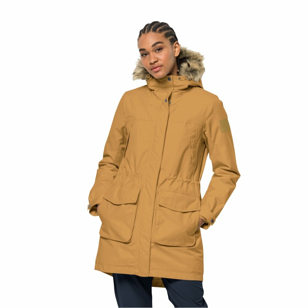 Damska parka Jack Wolfskin WINTERFROST INS PARKA W amber gold - XL