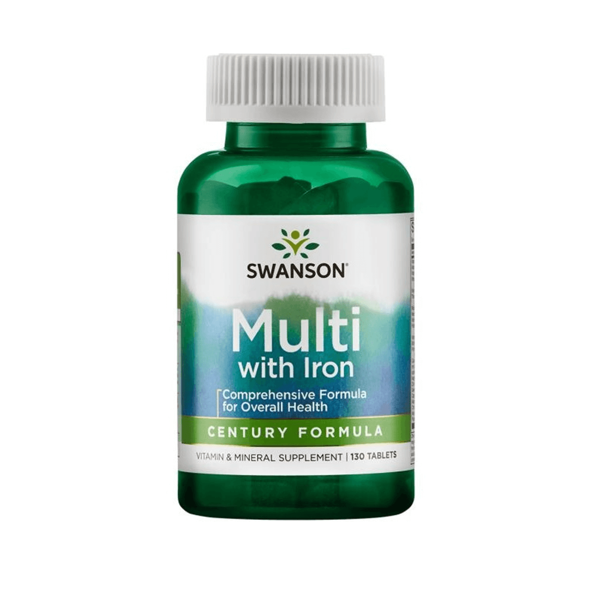 Swanson Century Formula with Iron, suplement diety, 130 tabletek