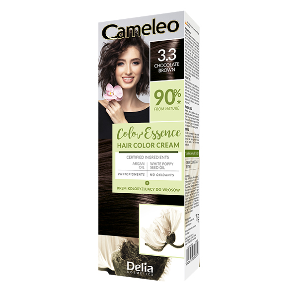 Delia Cameleo Color Essence krem koloryzujący do włosów 3.3 czekoladowy brąz, 75 g