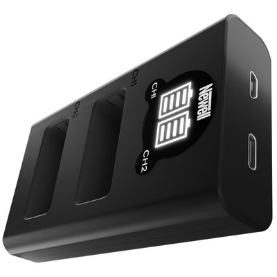 Ładowarka dwukanałowa NEWELL DL-USB-C + 2 akumulatory LP-E17 do Canon
