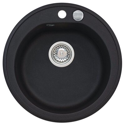 Zlewozmywak jednokomorowy ALVEUS Niagara 10 1121191 Czarny 51x51