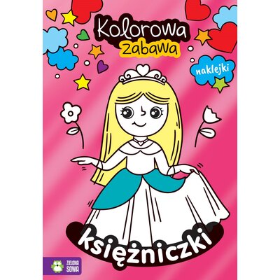 Kolorowanka Księżniczki kolorowa zabawa