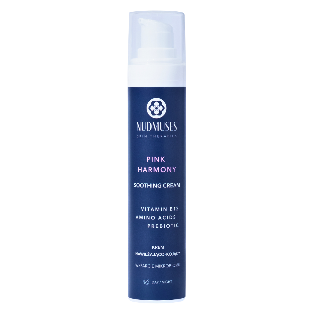 Nudmuses Pink Harmony krem nawilżająco-kojący z witaminą B12, 50 ml