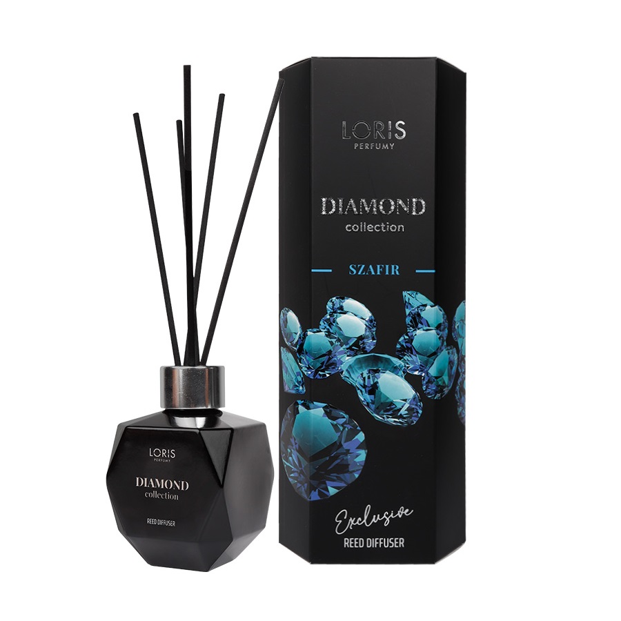 Loris Diamond Exclusive  dyfuzor zapachowy z patyczkami Szafir, 110 ml