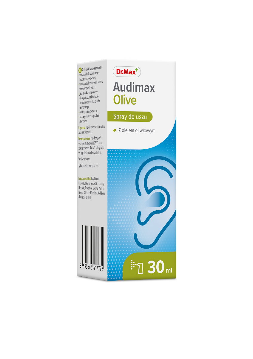 Audimax Olive Dr.Max, spray do uszu, 30 ml