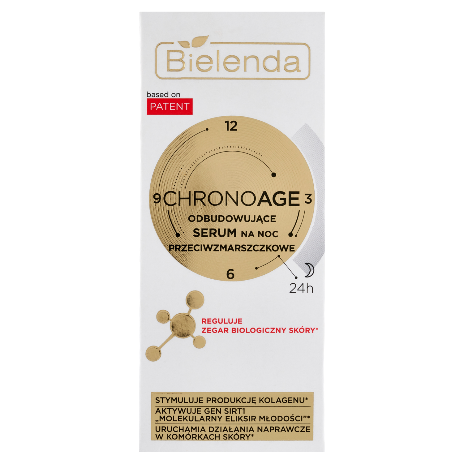 Bielenda Chrono Age odbudowujące serum przeciwzmarszczkowe do twarzy na noc, 30 ml