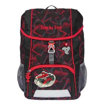 Plecak STEP BY STEP Junior Kid Ninja Yuma Czarno-czerwony