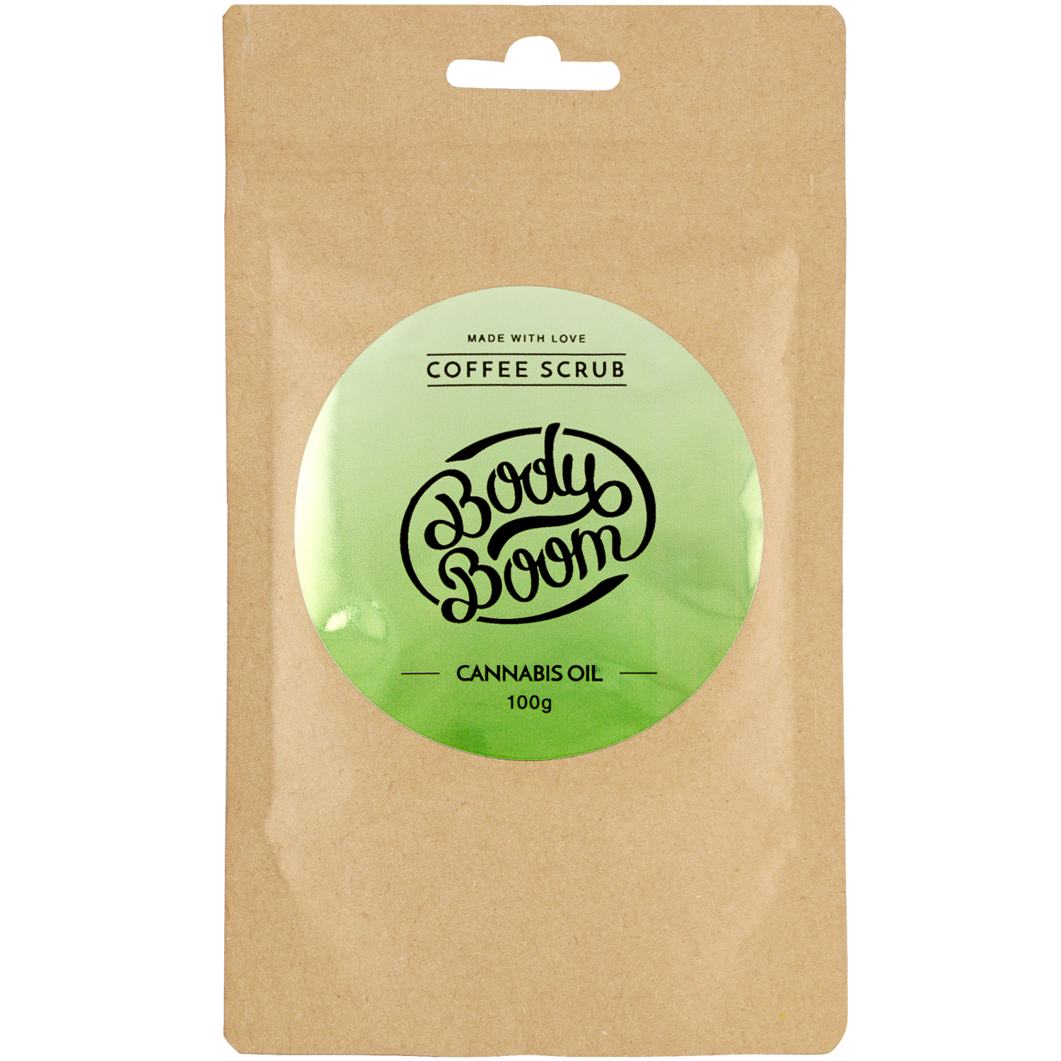 Bodyboom Cannabis Oil kawowy peeling do ciała, 100 g