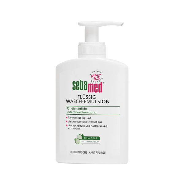 Sebamed płynna emulsja do mycia twarzy i ciała dla skóry problematycznej i wrażliwej, 200 ml