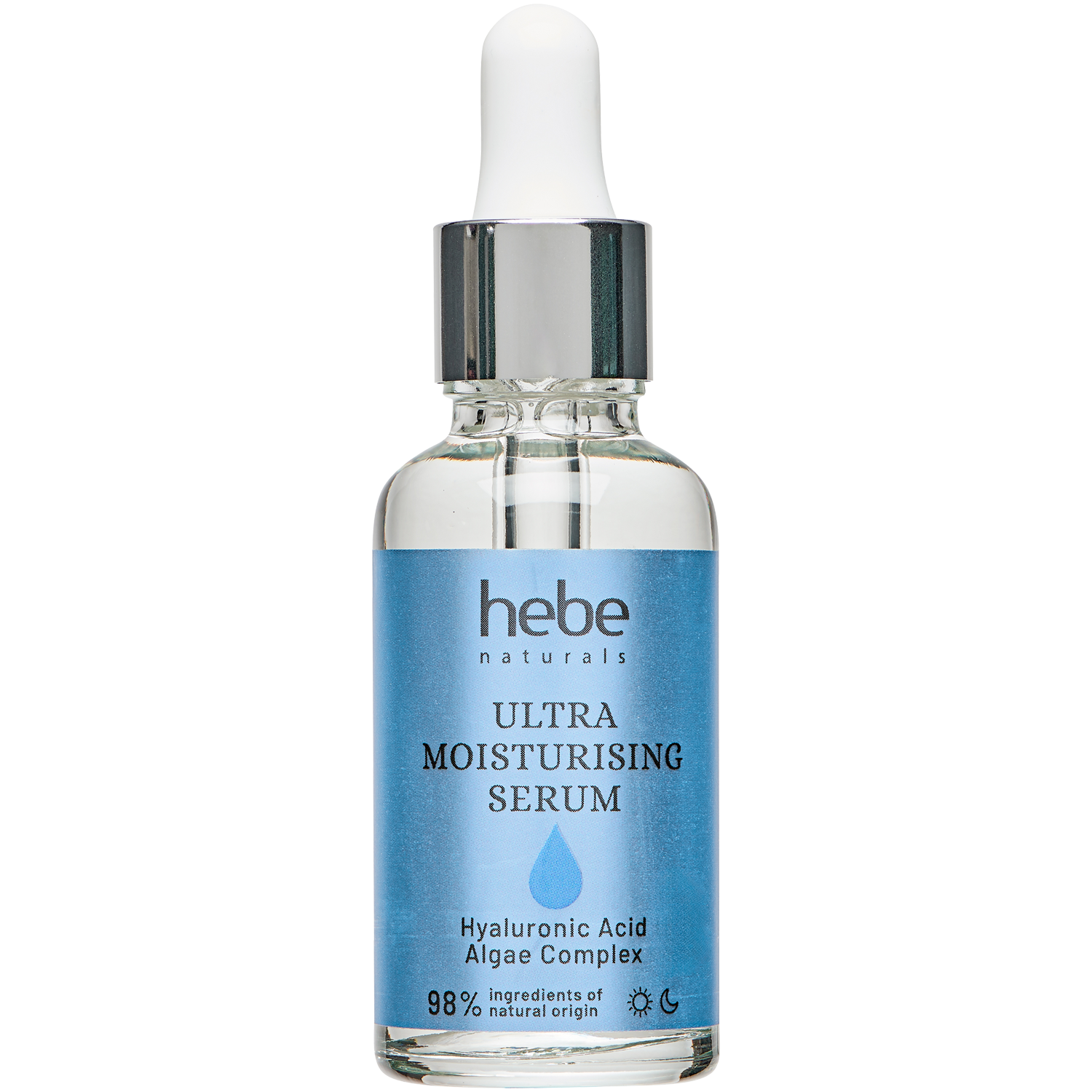 Hebe Naturals Ultra Moisturising Serum ultra nawilżające serum z kwasem hialuronowym do twarzy, 30 ml