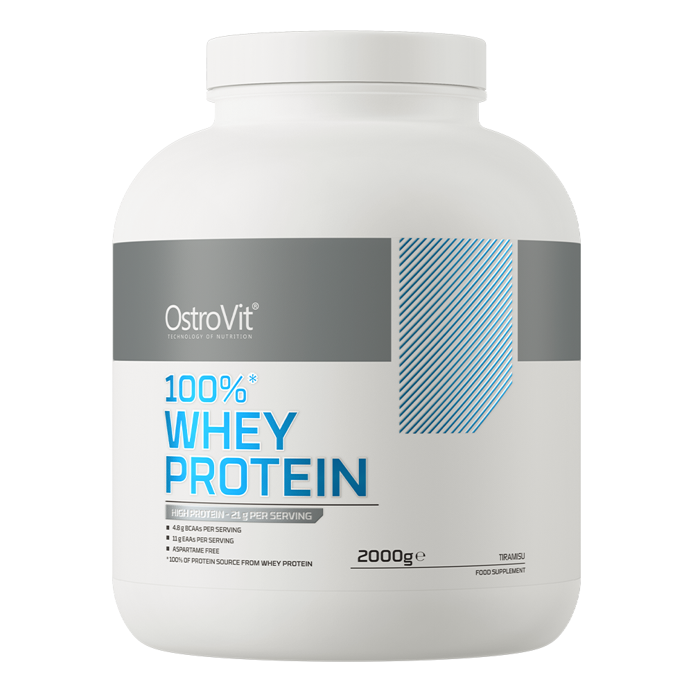 OstroVit 100% Whey Protein białko serwatkowe o smaku tiramisu, 2000 g