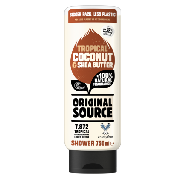 Original Source Coconut&Shea Butter żel pod prysznic, 750 ml