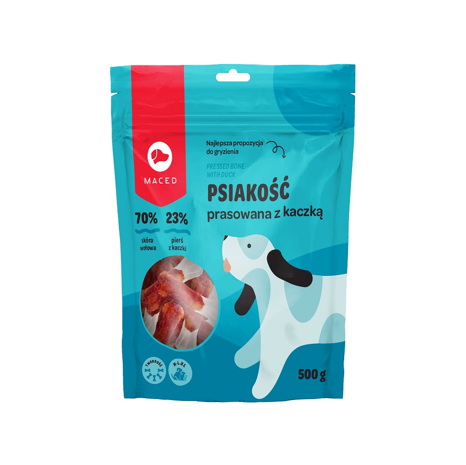 MACED Psiakość Prasowana z kaczką 500 g