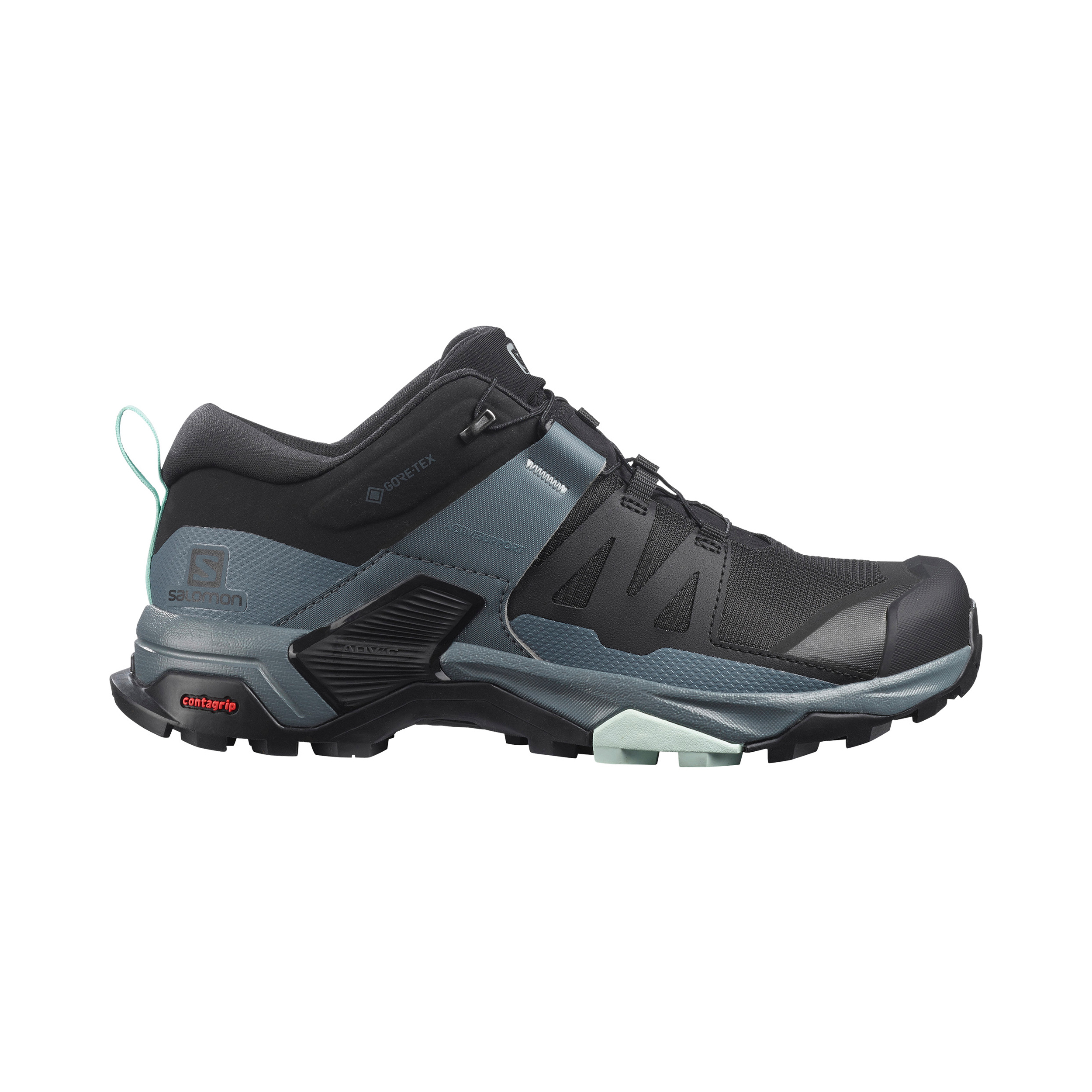 Damskie buty turystyczne Salomon X Ultra 4 GTX Women black/stormy weather/opal blue - 6,5