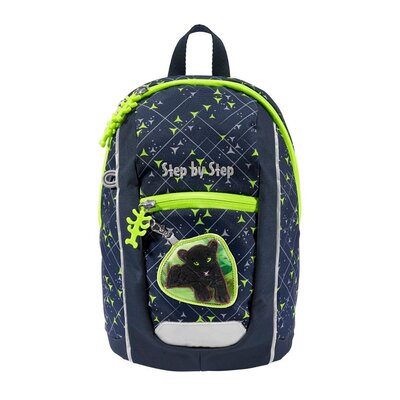 Plecak STEP BY STEP Junior Kiga Mini Little Wild Cat Chiko Niebiesko-zielony