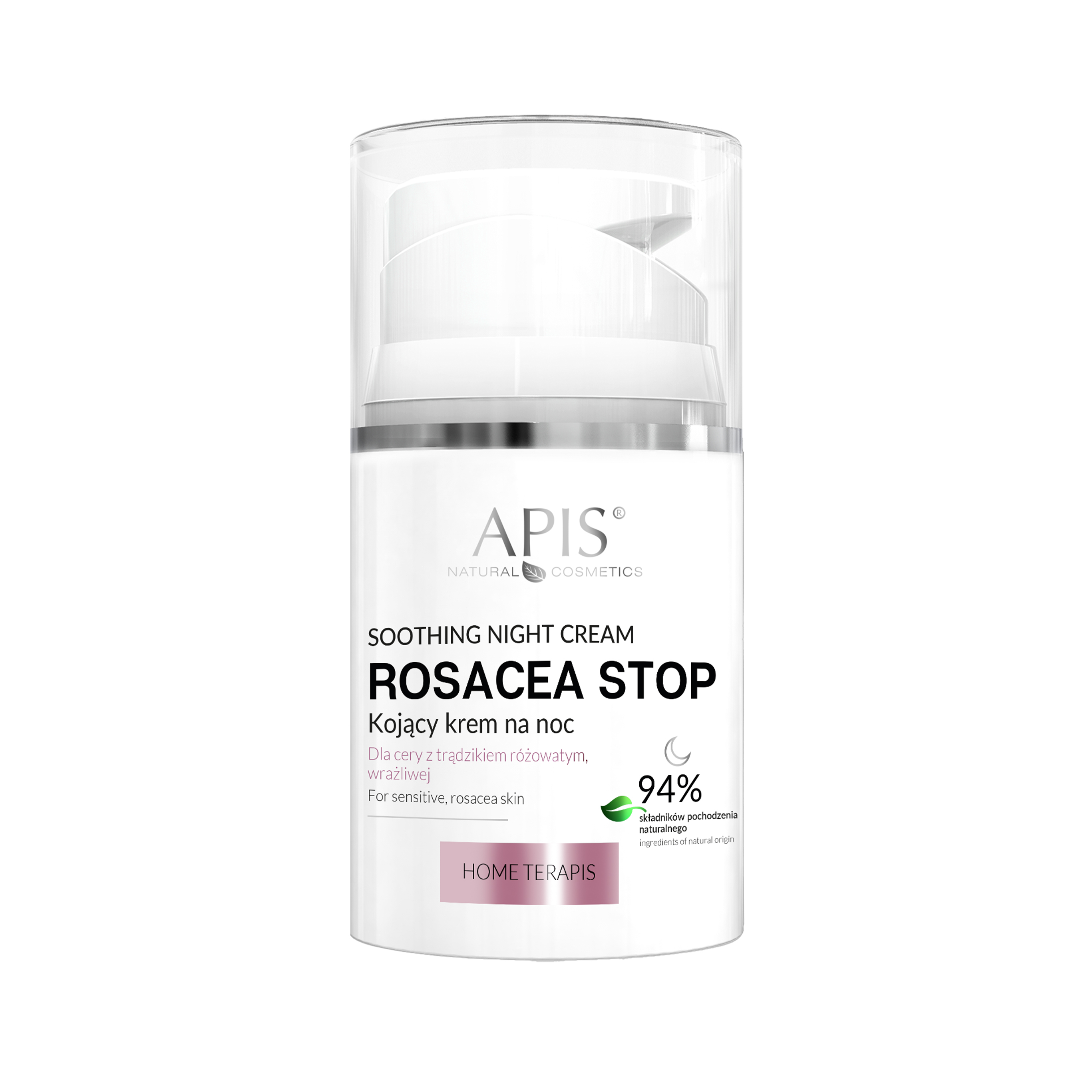 Apis Rosacea Stop kojący krem do twarzy na noc, 50 ml