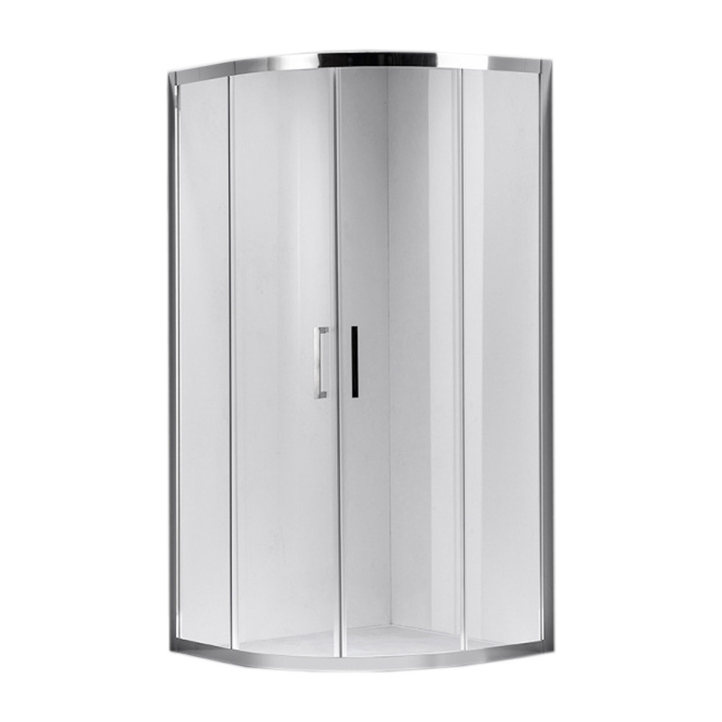 KABINA PRYSZNICOWA PÓŁOKRĄGŁA KZ101A CHROM 80x80 CM