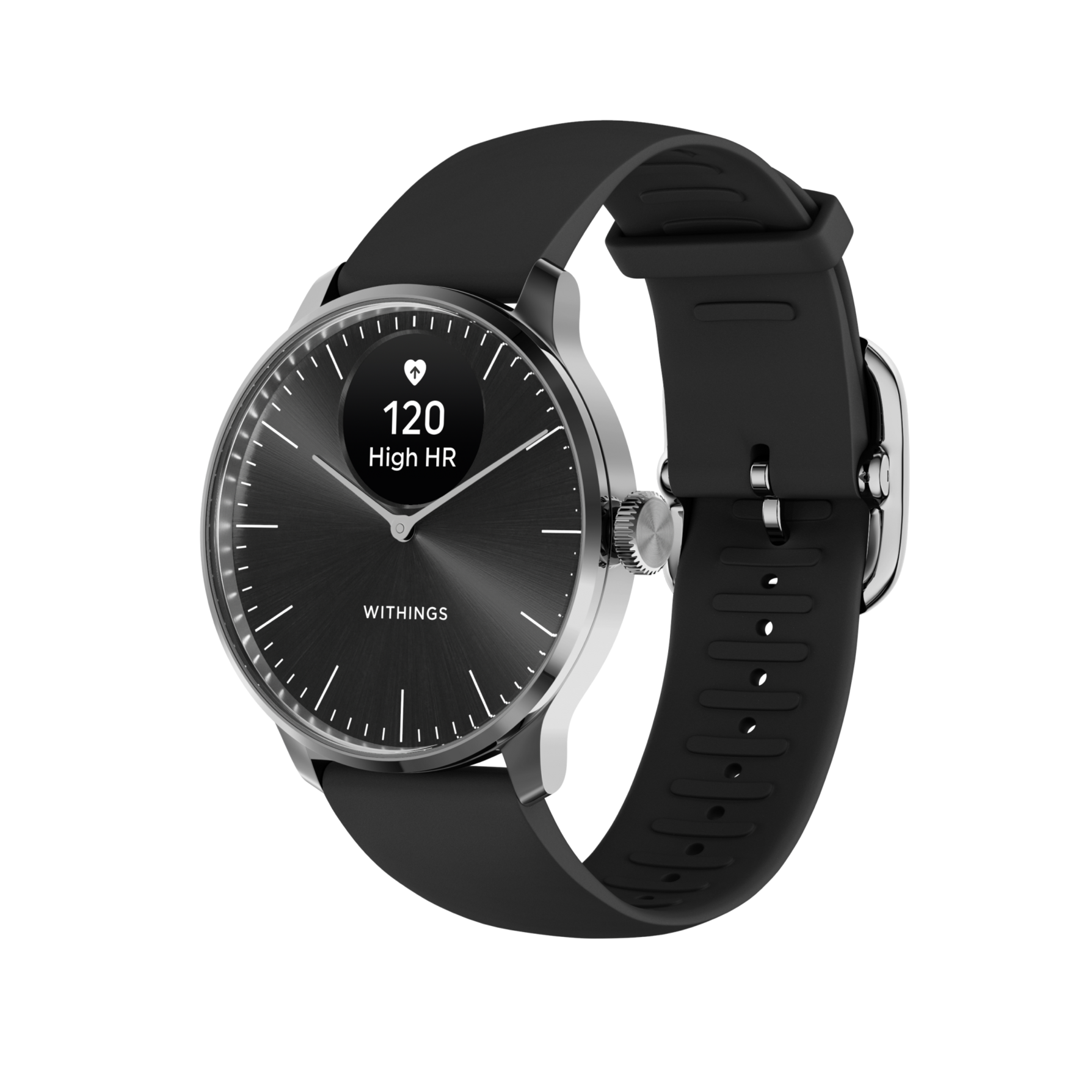 Withings Scanwatch Light 37mm Czarny - smartwatch hybrydowy