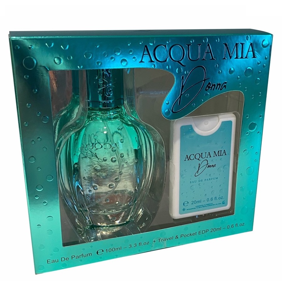 Omerta Acqua Mia Donna zestaw: woda perfumowana damska, 100 ml + woda perfumowana damska, 20 ml