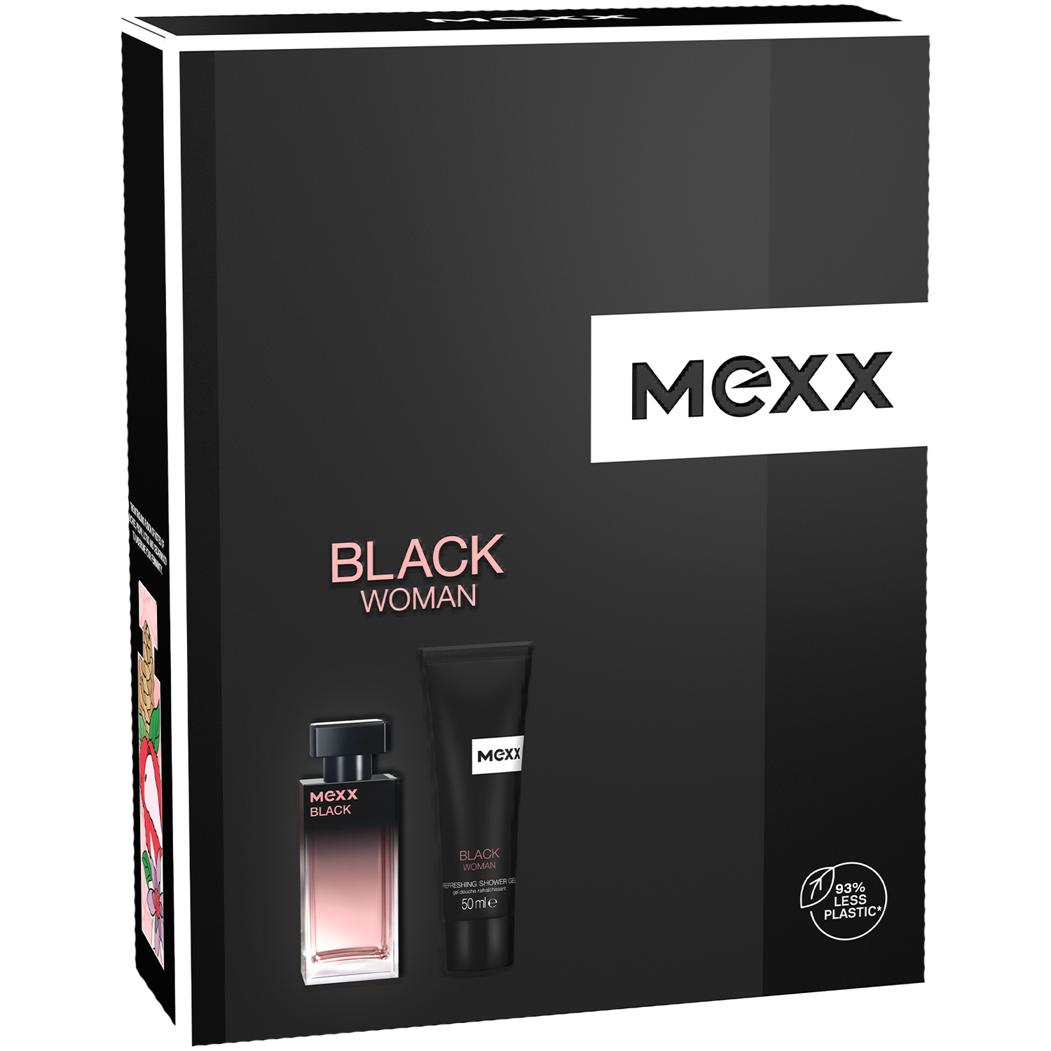 Mexx Black zestaw: woda toaletowa damska, 30 ml + żel pod prysznic, 50 ml